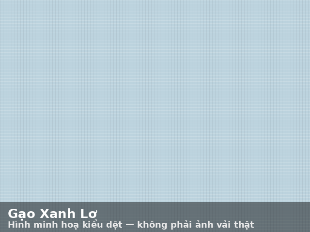 Hình minh hoạ kiểu dệt Gạo Xanh Lơ