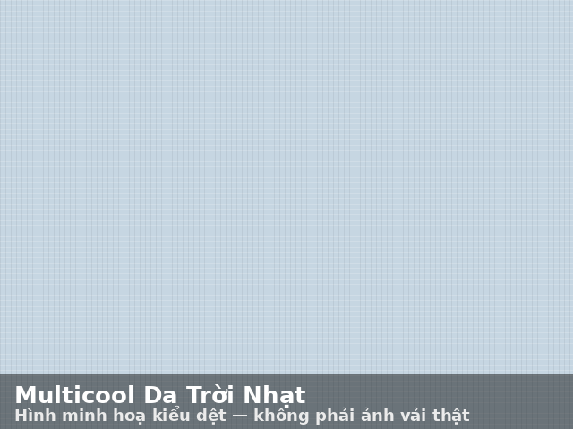 Hình minh hoạ kiểu dệt Multicool Trơn Da Trời Nhạt 36-18